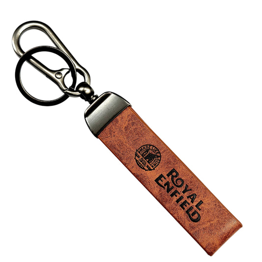 Royal Enfield Leather Keychain