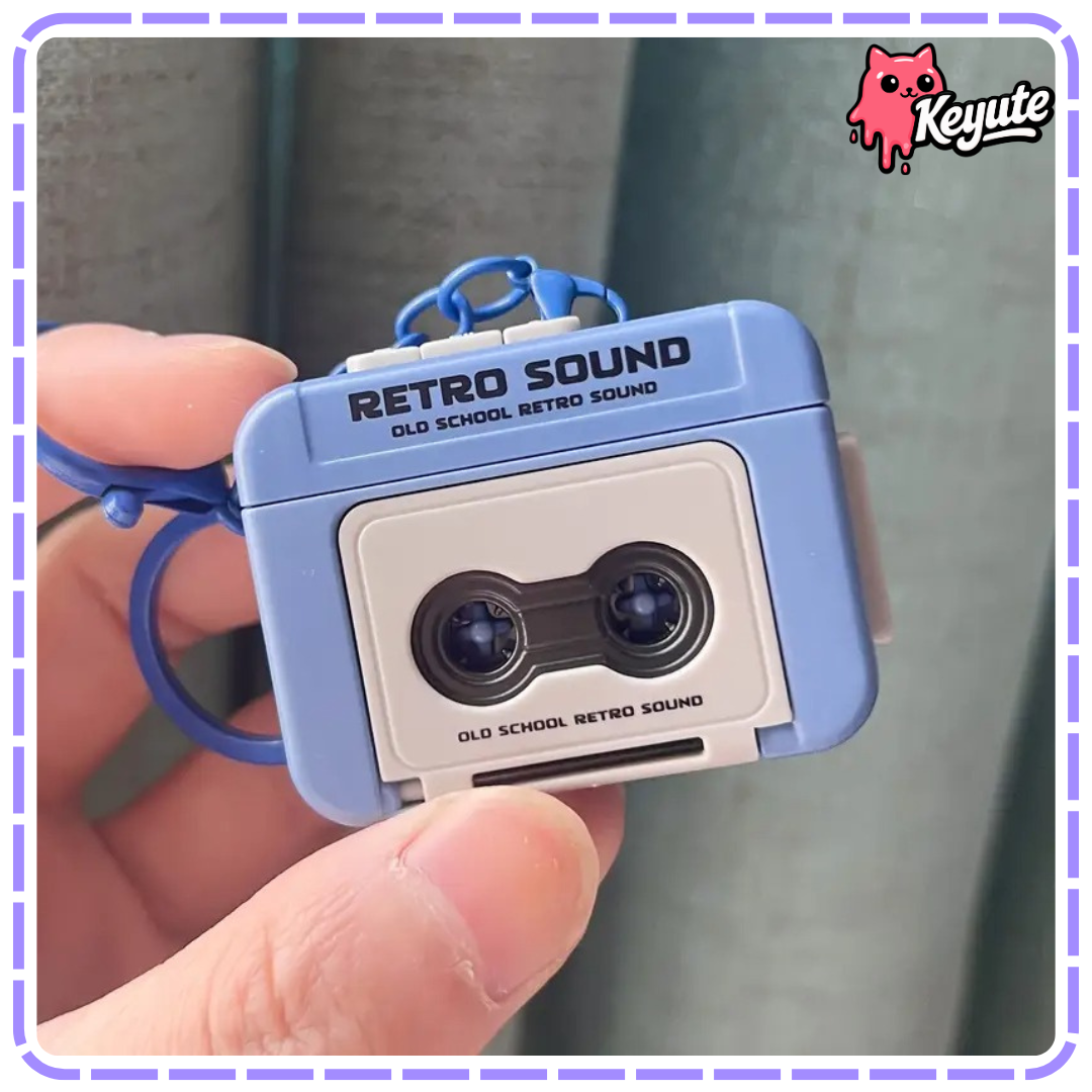 Voice Recorder Retro Radio Keychain