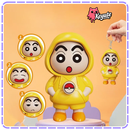Face Changing Sinchen Keychain